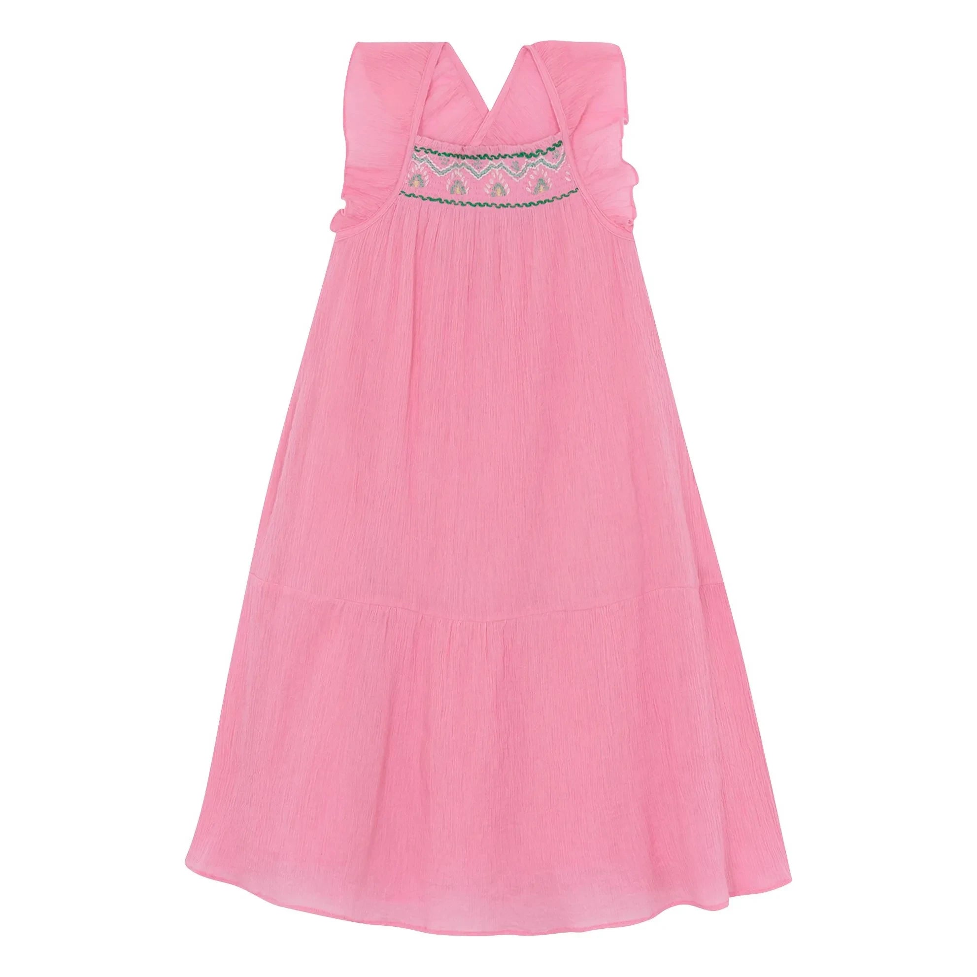 Bonton - Neptune Smocked Dress | Powder Pink
