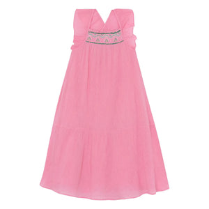 Bonton - Neptune Smocked Dress | Powder Pink