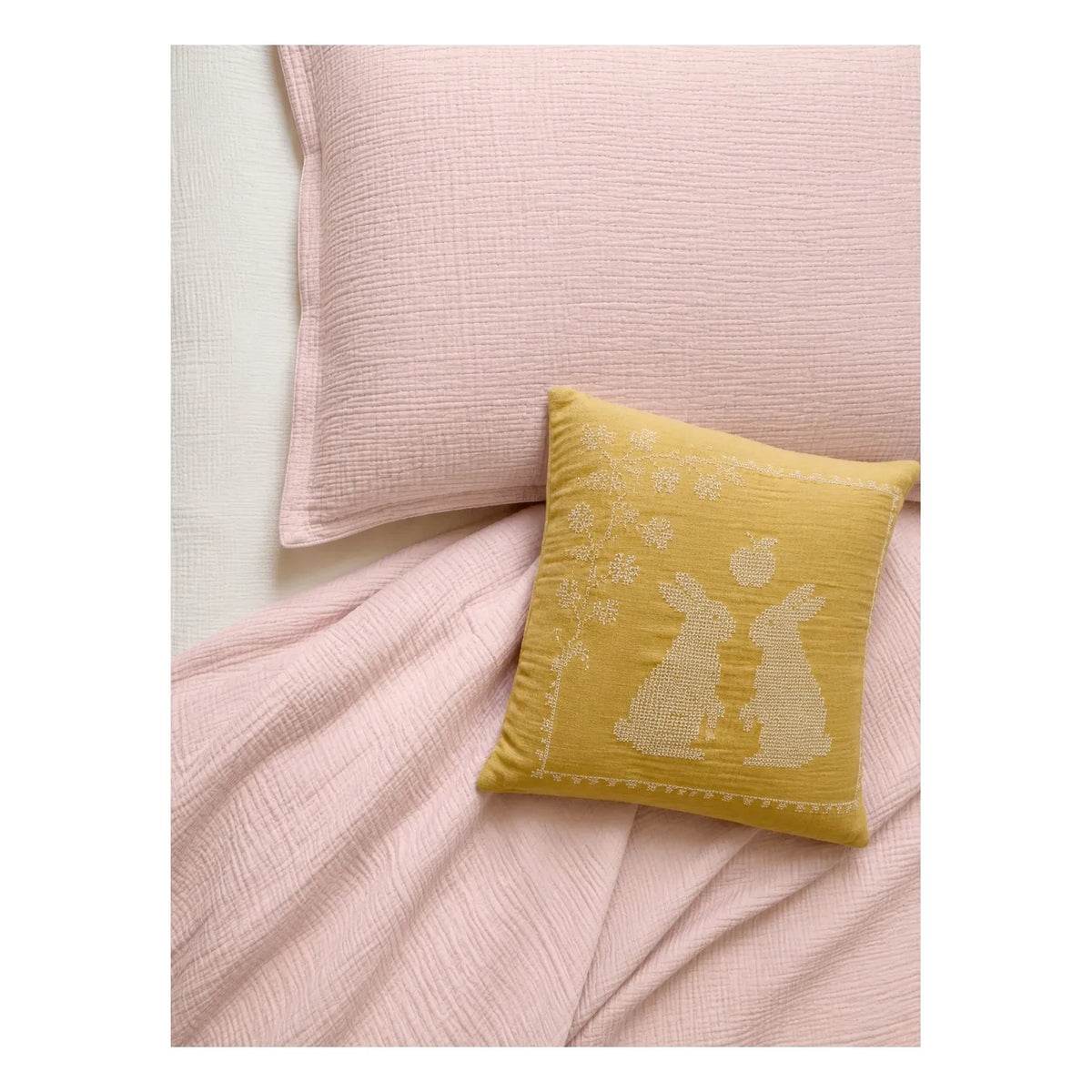 Editions Aimable - Paulette duvet set | Dragée Pink Gauze