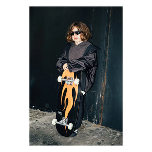 Mino Skateboards - Sunny Flame Skateboard | Black