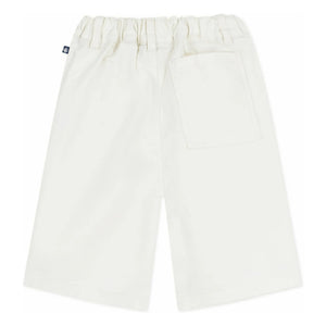 Petit Bateau - Solid Twill Bermuda Shorts | Ecru