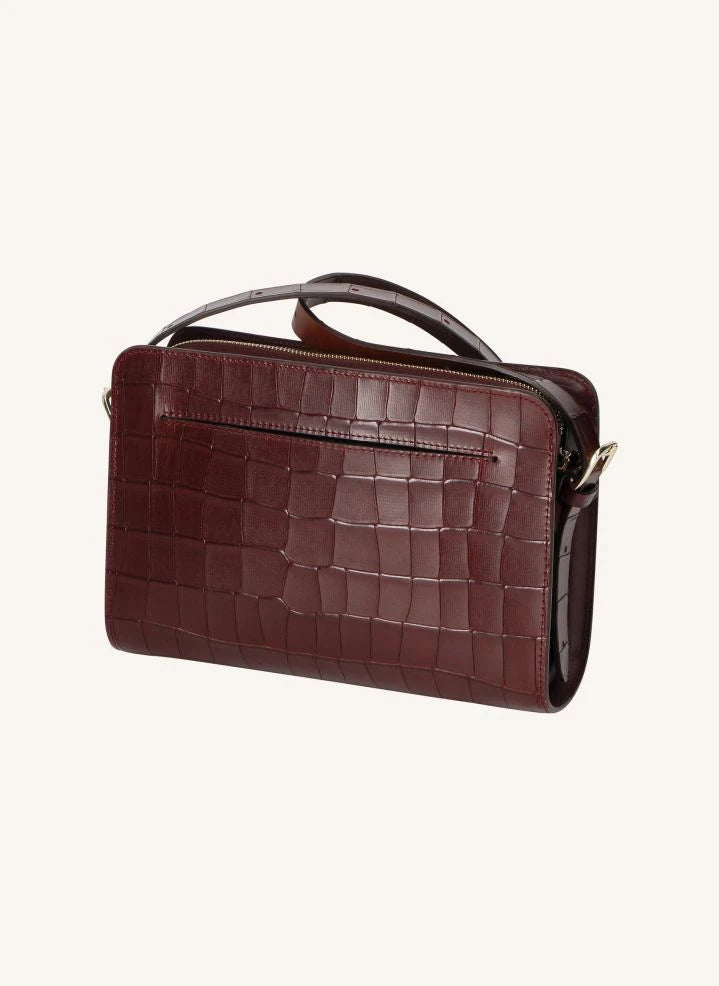 herbert frère soeur - Le New Bea Croco bag | Burgundy