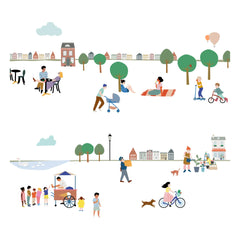 MIMI'lou - My Village Wall Sticker