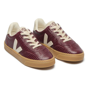 Veja - Volley Leather Lace-Up Sneakers | Burgundy
