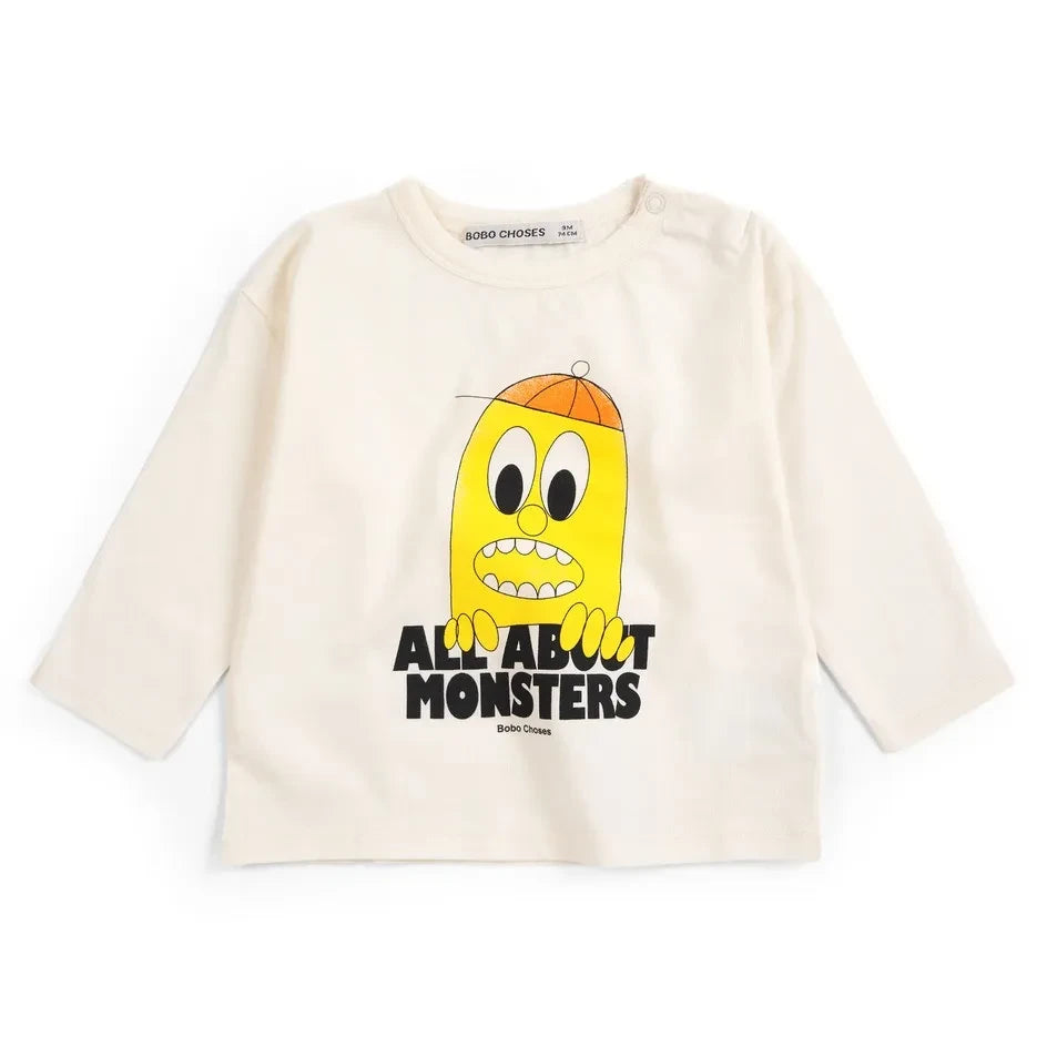 Bobo Choses - All About Monsters T-Shirt | Organic Cotton | Ecru