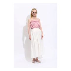 BELLEPIECE - Claude Cotton Skirt | White