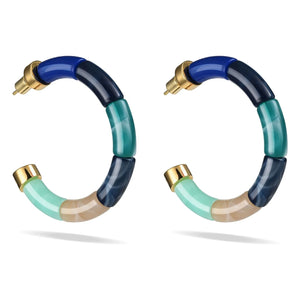Parabaya - Personalized Bola Earrings | Blue