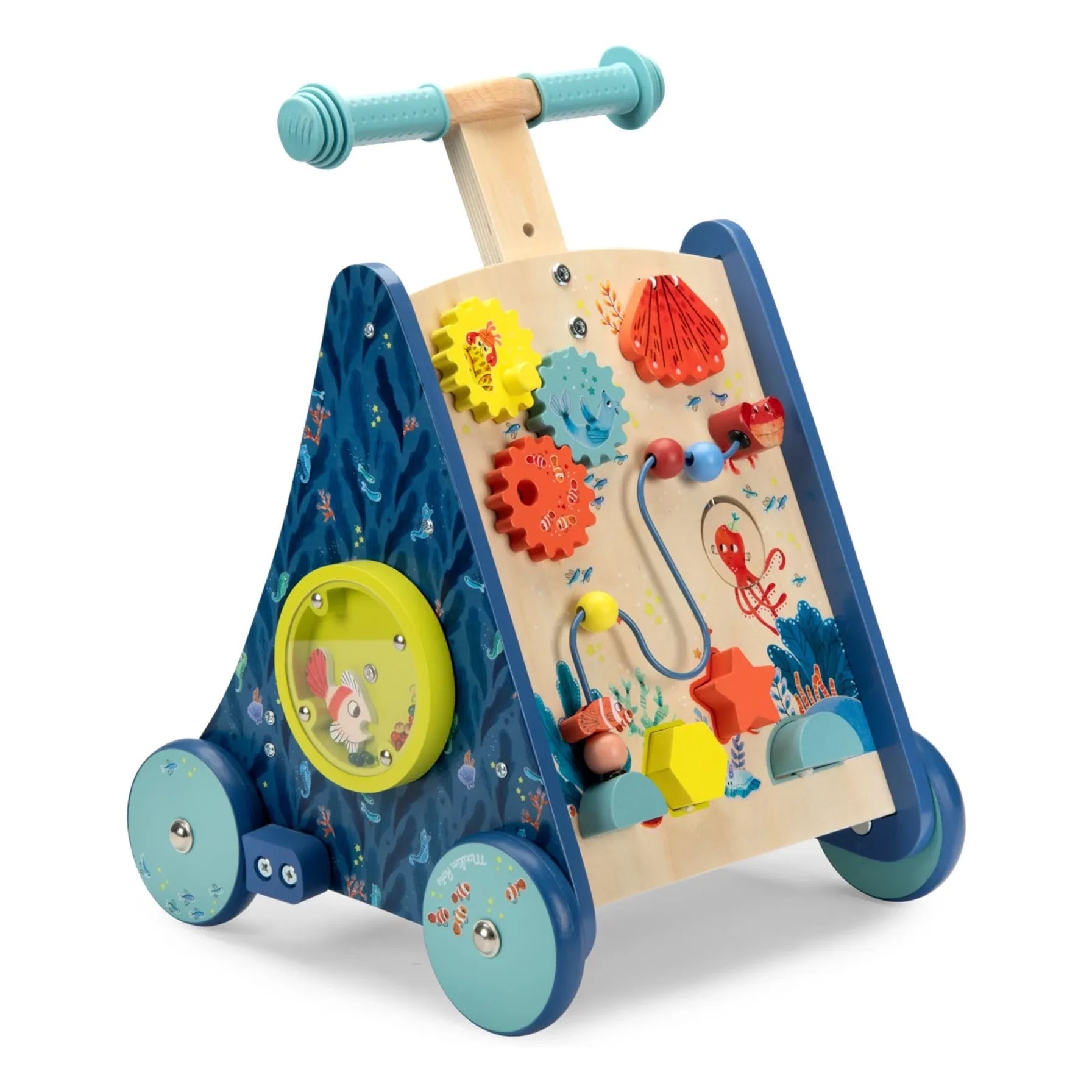 Moulin Roty - Les aventures de Paulie Activity Push Car | Blue