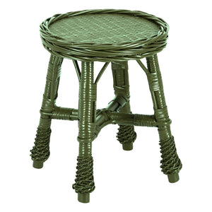 House of Capricorn - Furnas wicker mesh stool | Green