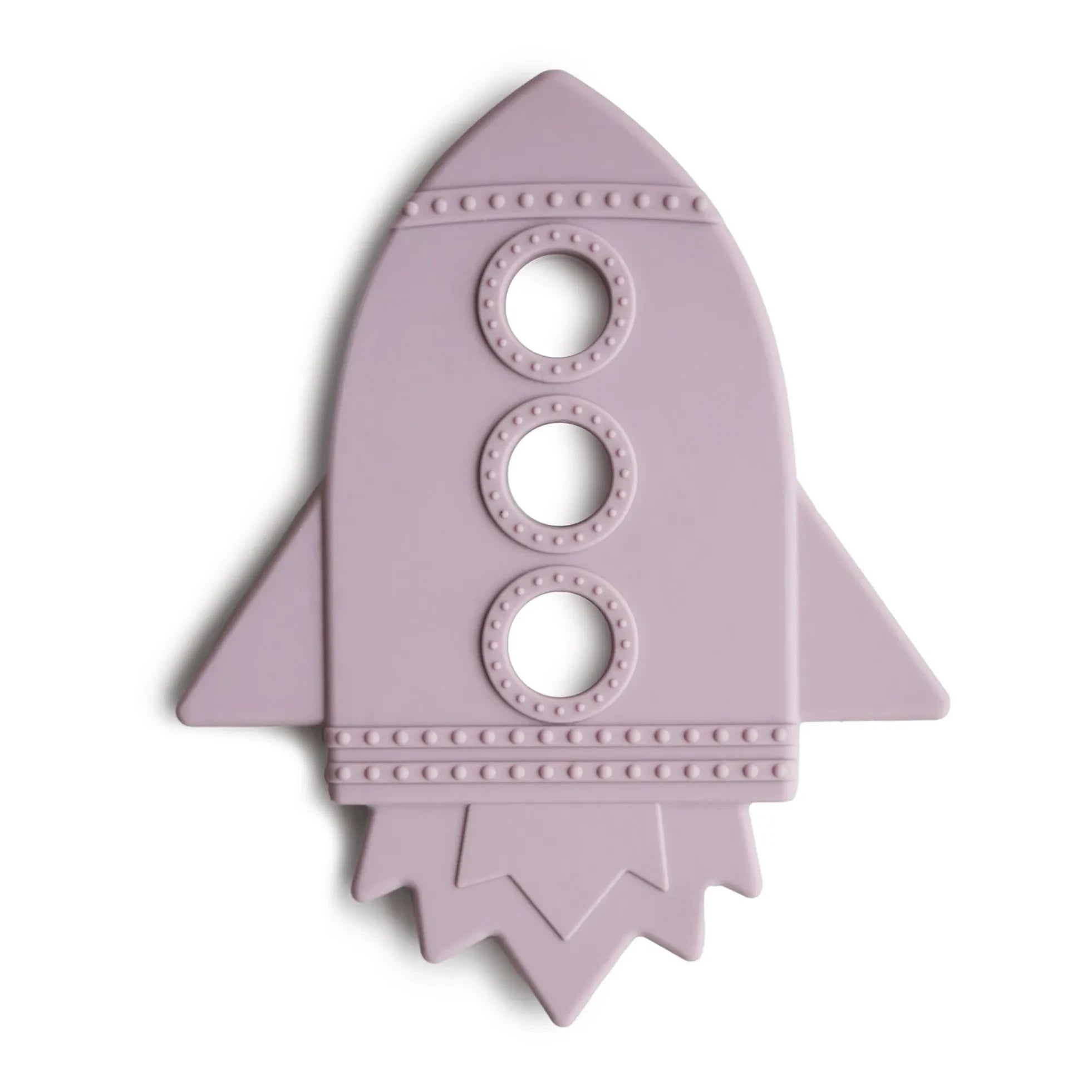 Mushie - Silicone Rocket Teething Toy | Lilac