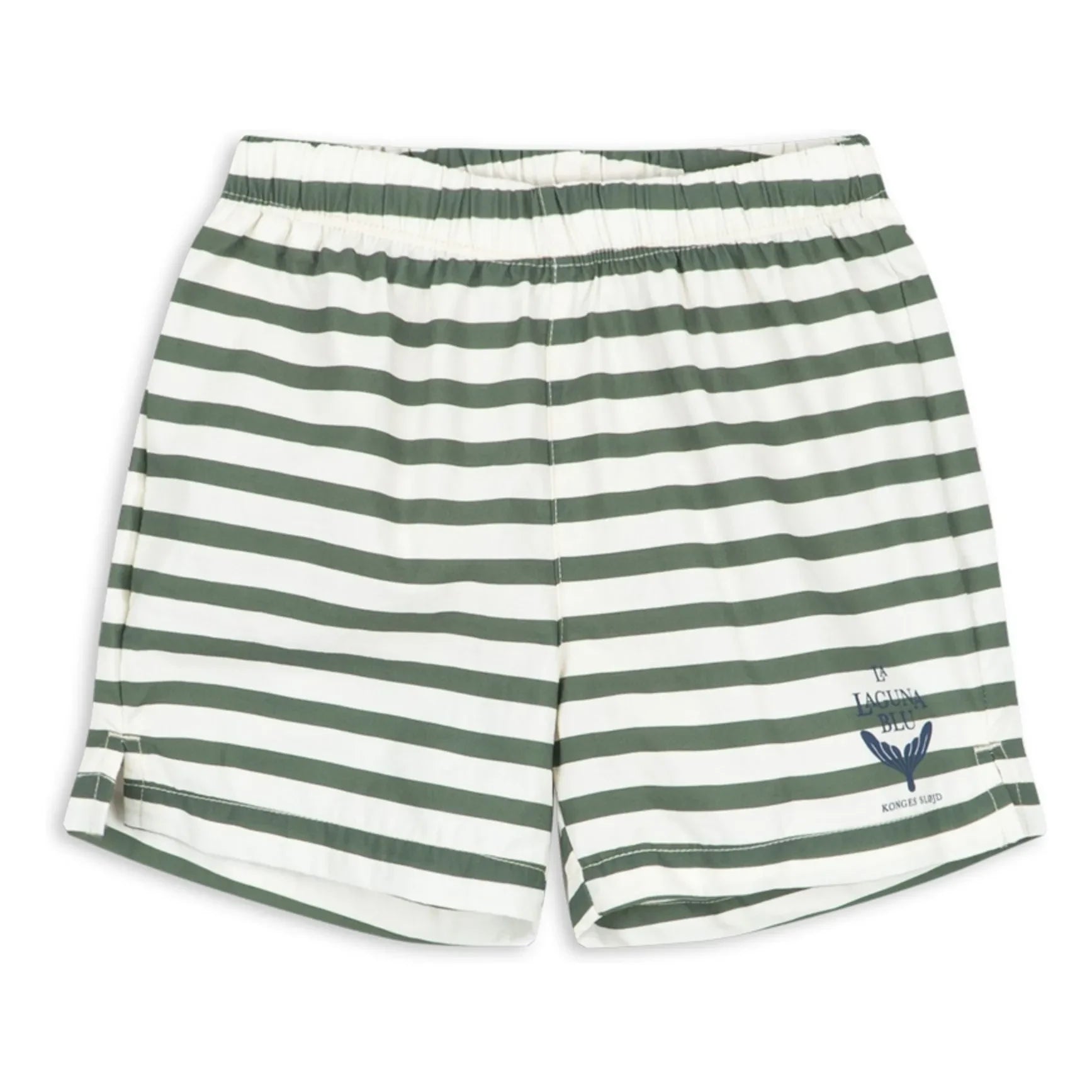 Konges Sløjd - Asnou Striped Recycled Fiber Swimsuit Shorts | Green