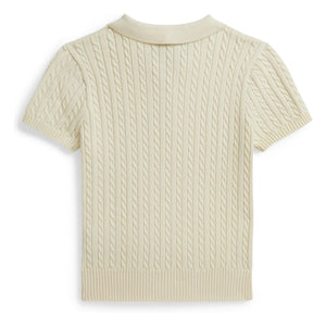 Ralph Lauren - Fine knit polo shirt | Cream