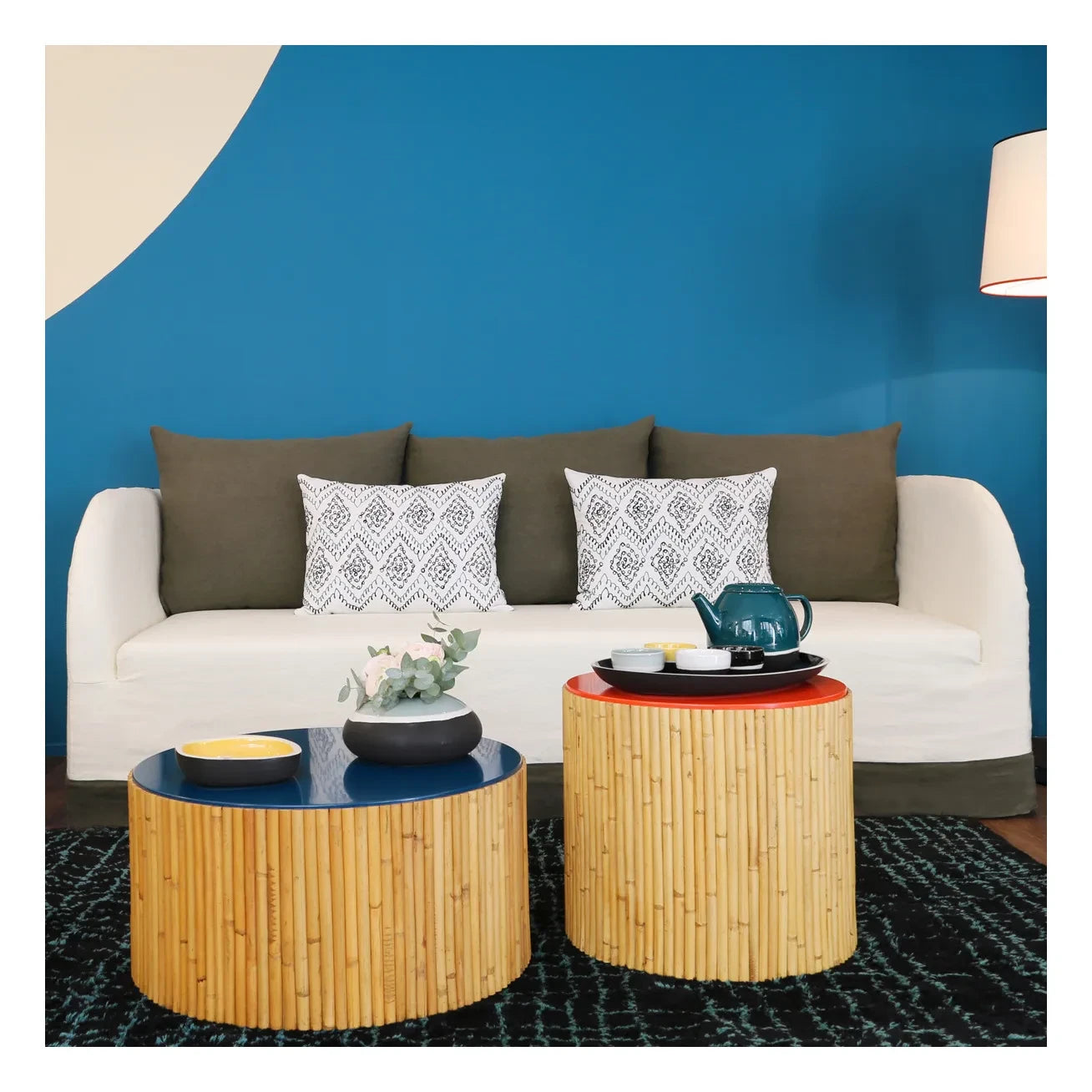 Maison Sarah Lavoine - Riviera Coffee Table Set - 2 Pieces | Sarah Blue
