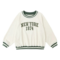 Rylee + Cru - Raglan Sweat New York Mini | Ivory