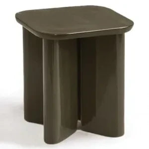 Gabrielle Paris - Garance lacquered wooden side table | Khaki