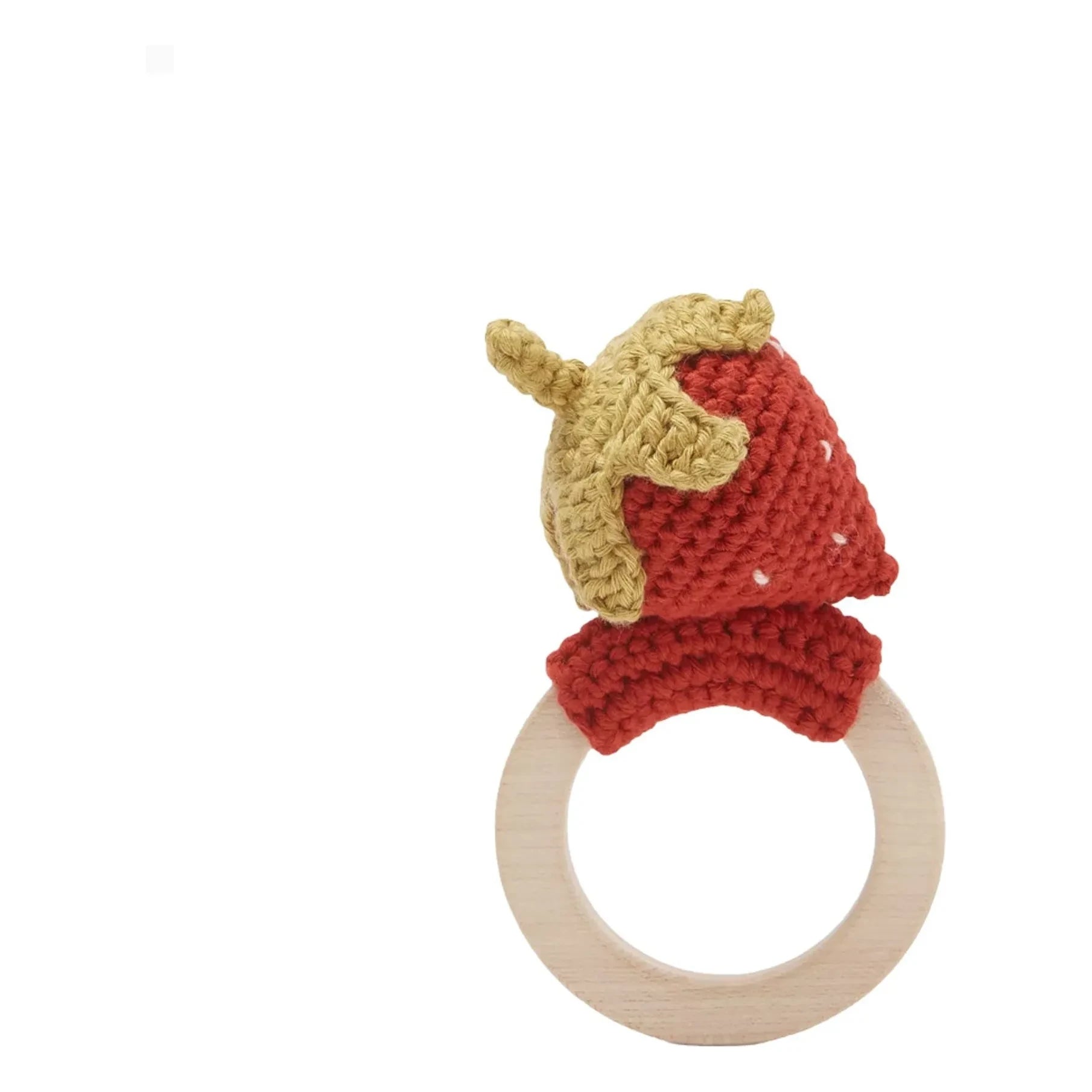 Patti Oslo - Strawberry Teething Ring | Red