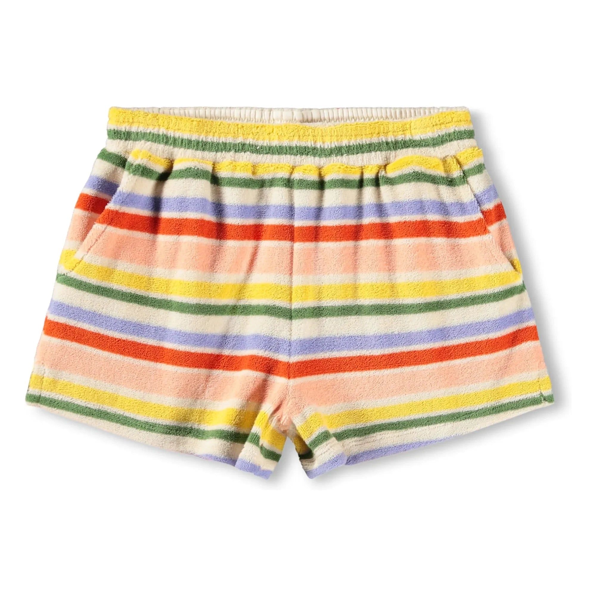 Molo - Angela Striped Organic Cotton Shorts | Orange