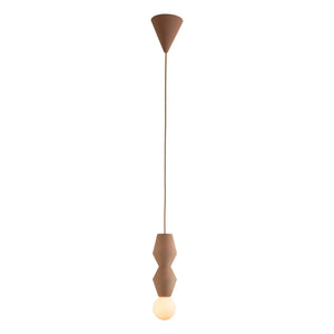 Schneid Studio - Stucco 2 Ceramic Pendant Lamp | Brown