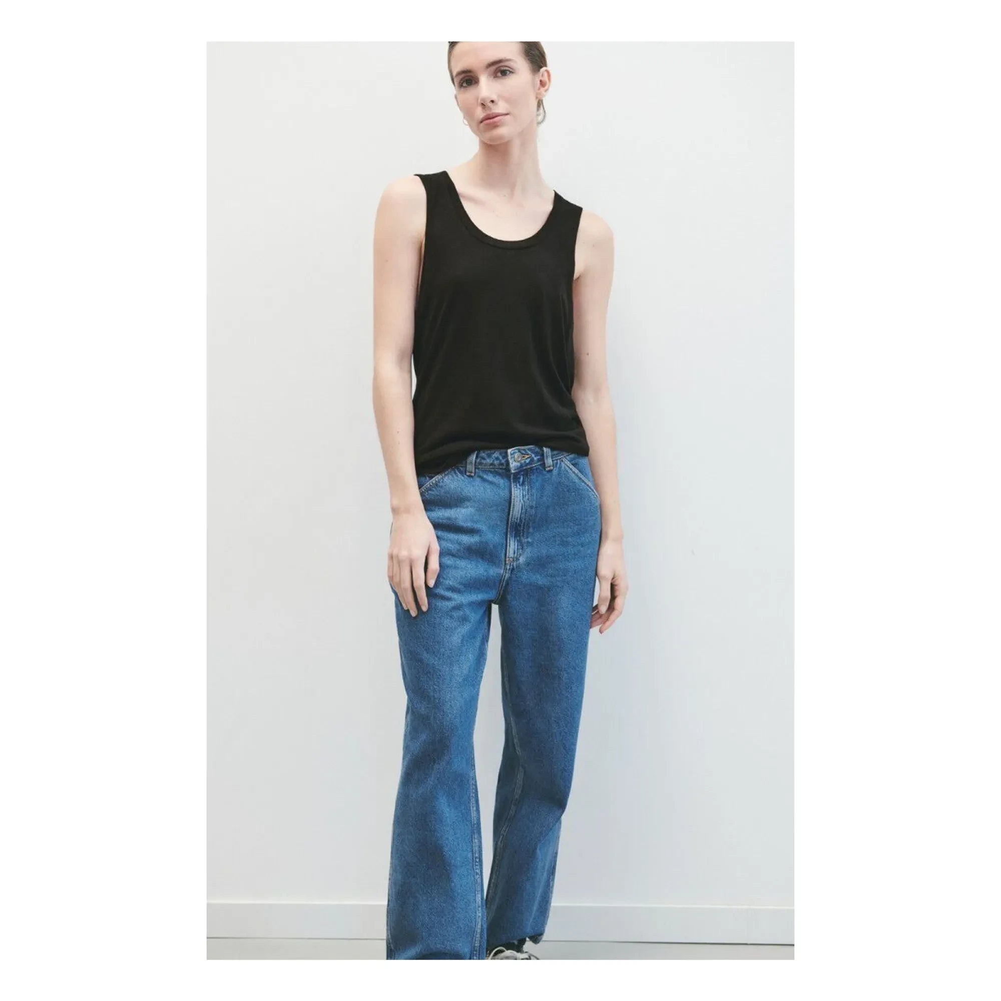 American Vintage - Jacksonville Crew Neck Tank Top | Black