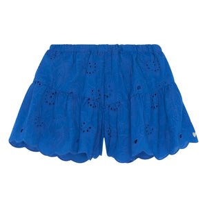 Tartine et Chocolat - Embroidered Flower Shorts | Royal Blue