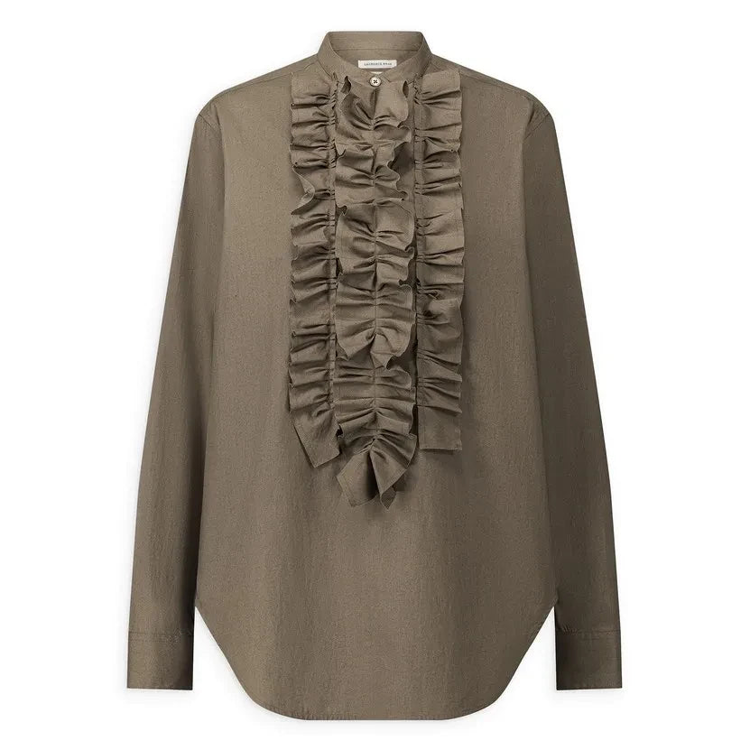 Laurence Bras - Carita Cotton Blouse | Khaki