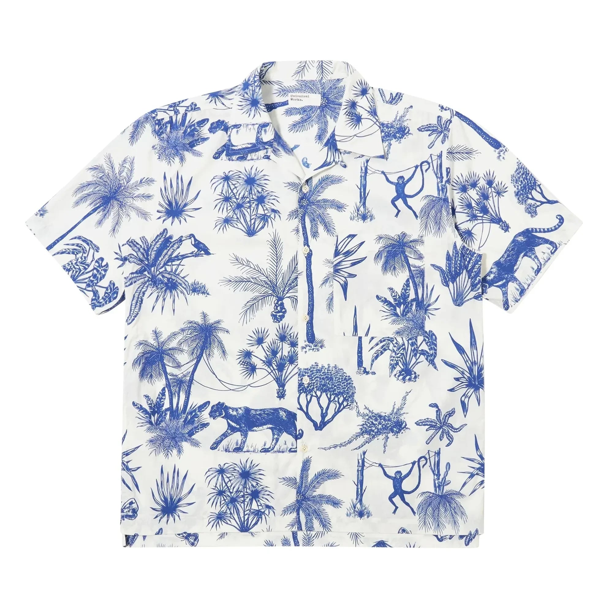 Universal Works - Chemise Camp Jungle Toile | White