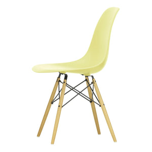 Vitra - DSW Plastic Chair - Maple Wood Base - Charles & Ray Eames | Lemon Yellow