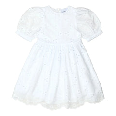 The New Society - Abbott Dress | White