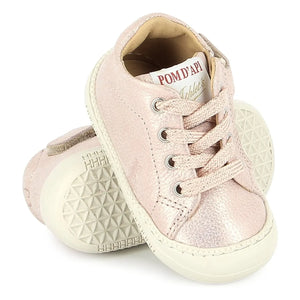 Pom d'Api - Glittery Collar Boots Walk | Powder Pink