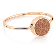 Ginette NY - Disc Mini Ever Ring | Gold Carnelian