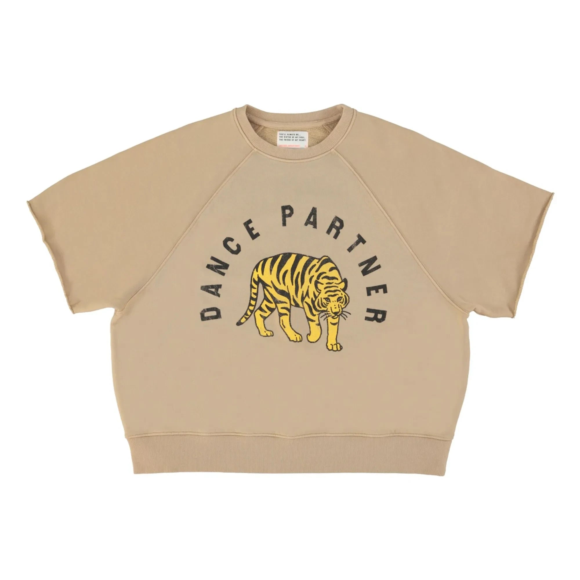 Sisters Department - Violette Organic Cotton Short Sleeve Sweatshirt | Brown