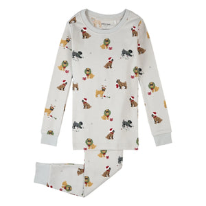 Petit Lem - Carlin Organic Cotton Pajamas | Gray