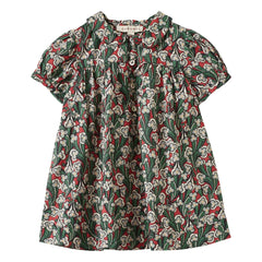 Caramel - Nina Liberty Dress and Bloomer Set | Burgundy