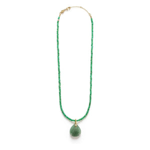 Anni Lu - Small Swimming Pendant Necklace | Jade