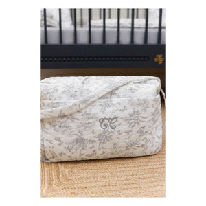 Tartine et Chocolat - Toile de Jouy Baby Diaper Bag | Gray