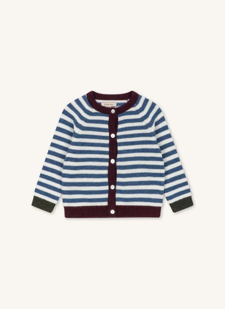 Konges Sløjd - Belou Striped Wool Cardigan | Blue