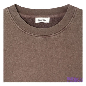 American Vintage - Plizzy Cotton Sweatshirt | Brown