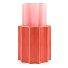 The Socialite Family - Duetto Vase in Glass and Ceramic | Powder Pink