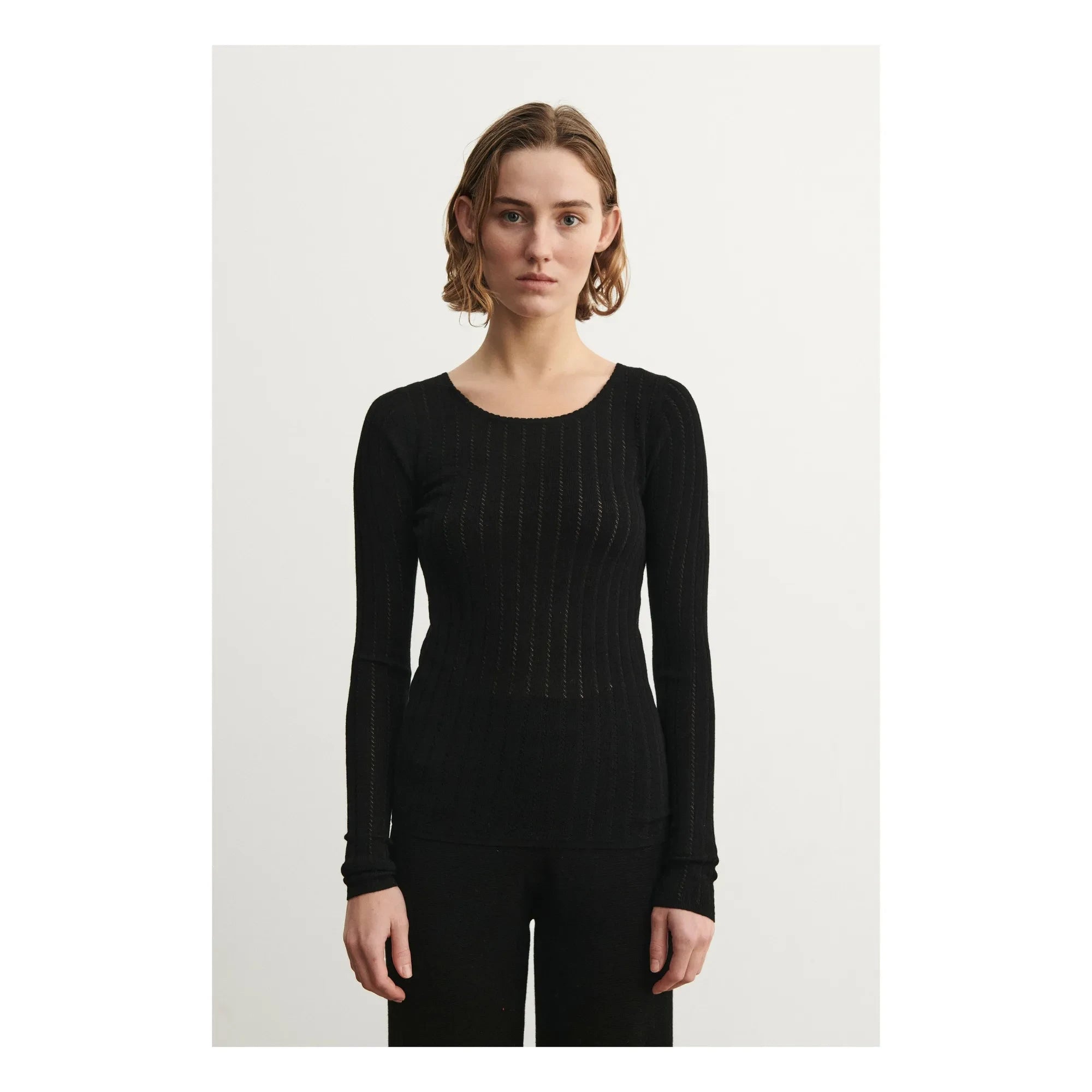 FUB - Pointelle Merino Wool Underwear - Women's Collection | Black