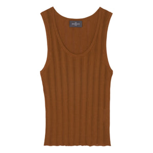 Bompard - Cotton Tank Top | Brown