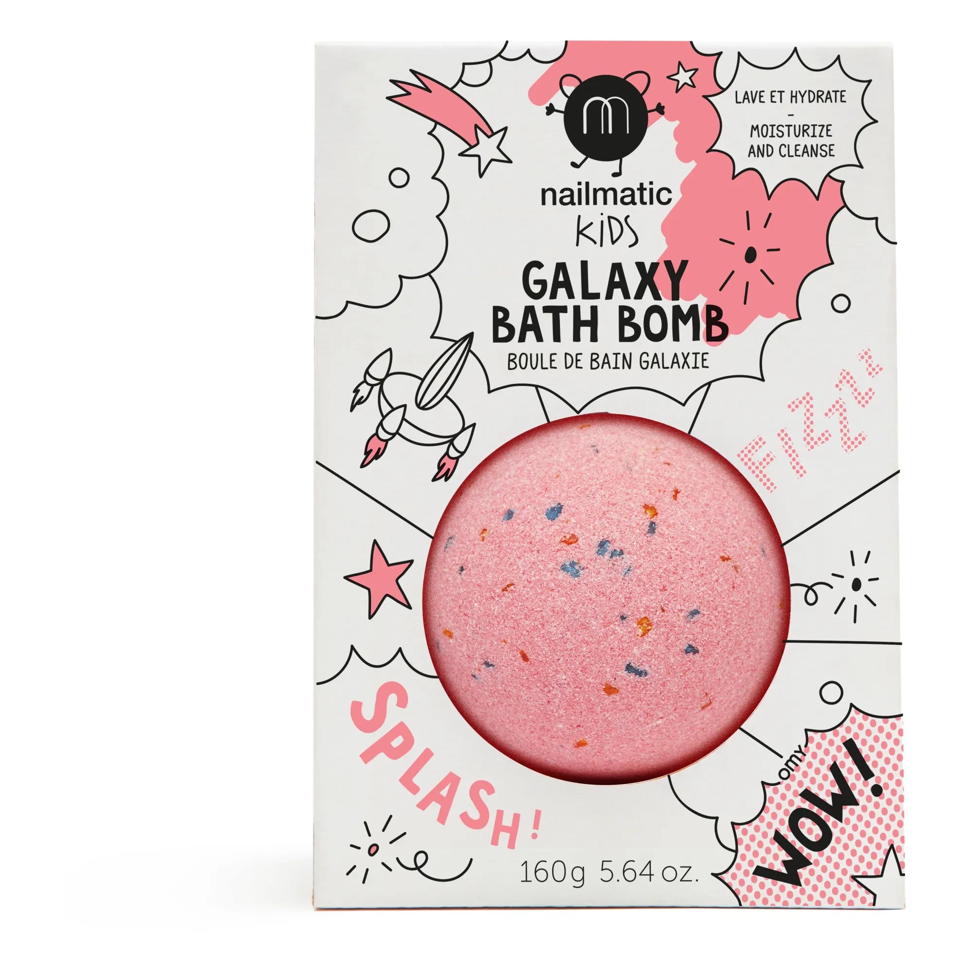 Nailmatic Kids - Red Planet Bath Bomb - 160 g | Pink