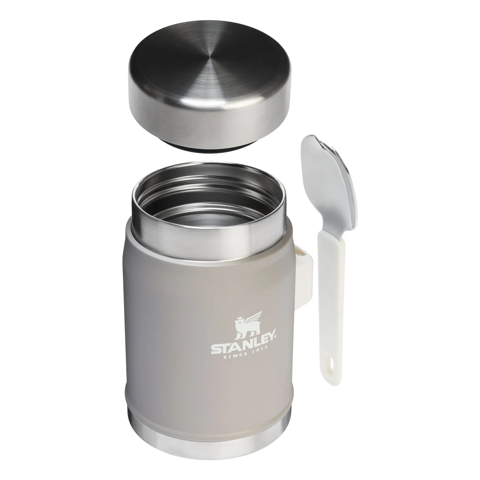 Stanley 1913 - Legendary Thermos Jar with Spoon/Fork 0.4 L | Gray