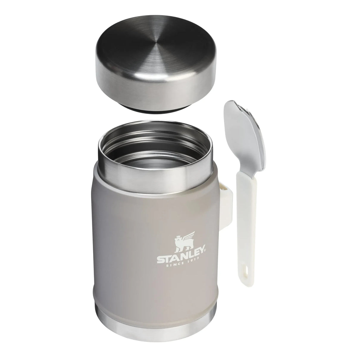 Stanley 1913 - Legendary Thermos Jar with Spoon/Fork 0.4 L | Gray