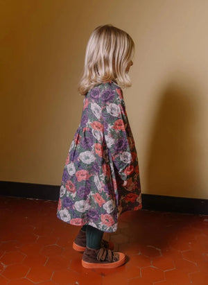 Studio Bohème - Vermont Floral Print Dress, Organic Cotton | Purple