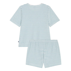 Petit Bateau - Çizgili Havlu Pijama Şortu | Turkuaz