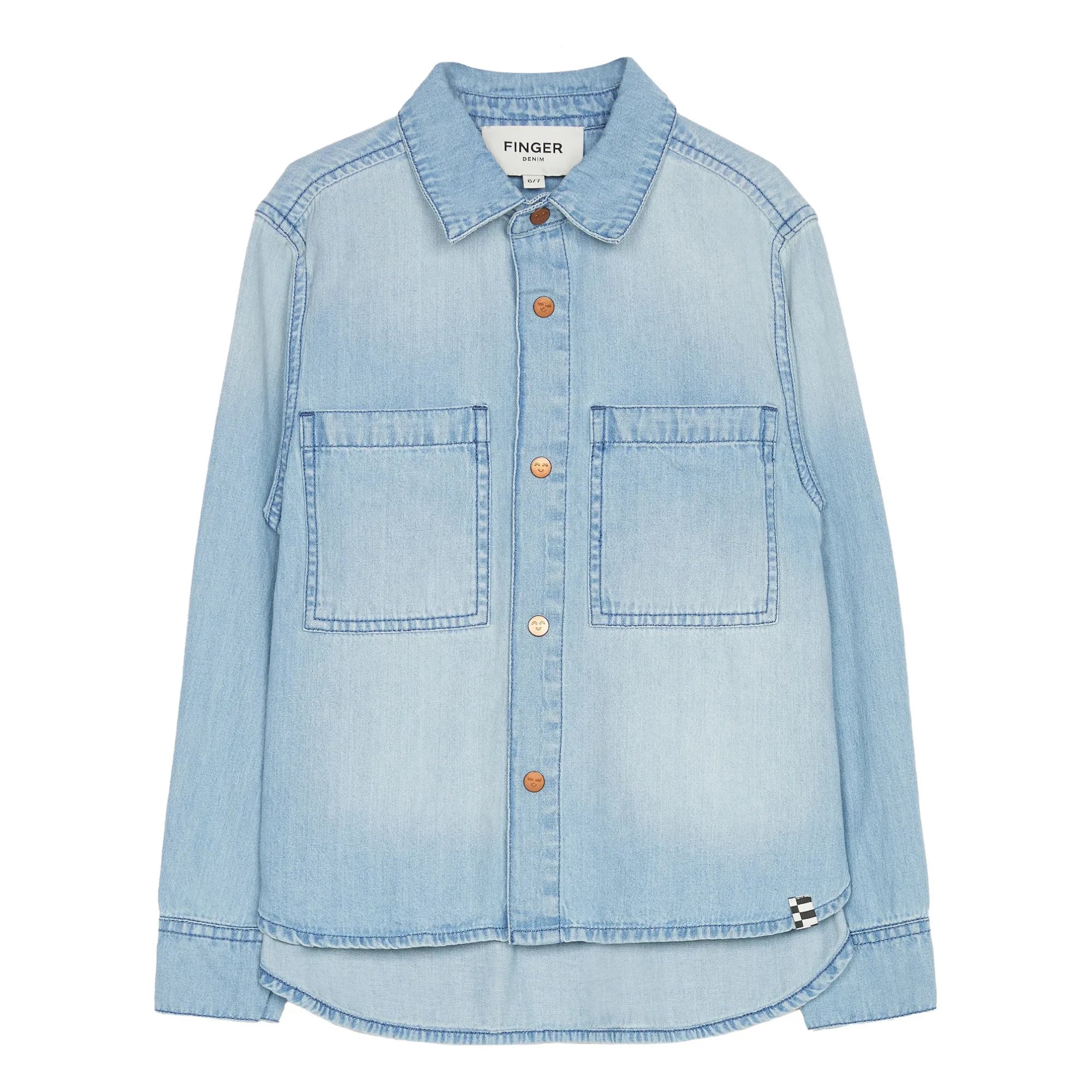 Finger in the Nose - Enara Shirt | Bleached Denim