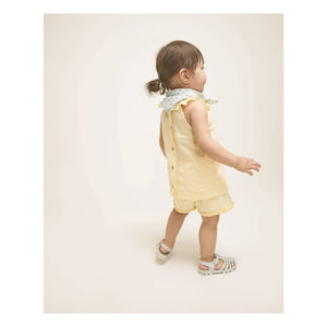 Búho - Organic Cotton Ruffled Shorts | Yellow