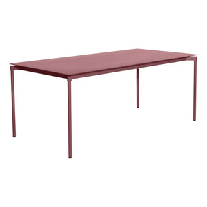 Petite friture - Fromme Rectangular Outdoor Table - Seats 8 | Red Brown