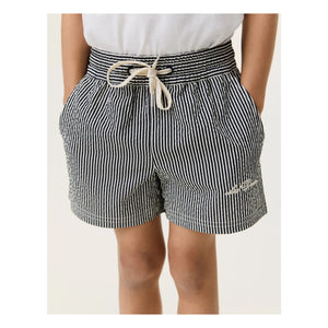 Les Deux - Stan Striped Swimsuit Shorts | Black
