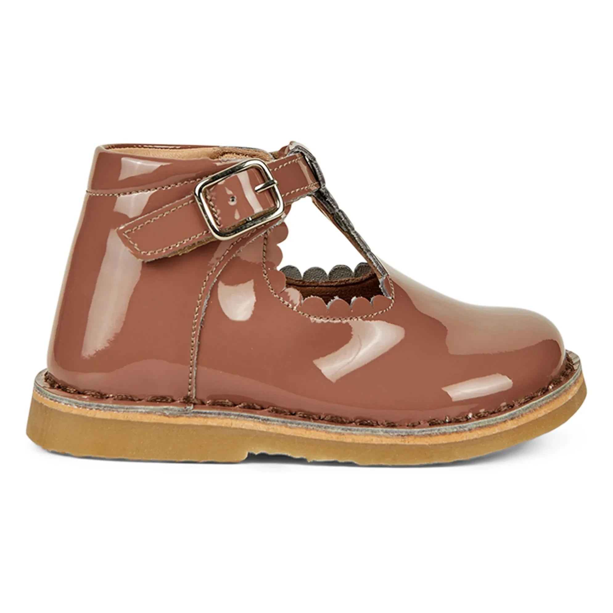 Petit Nord - Babies T-Bar Vernis Scallop | Pembe
